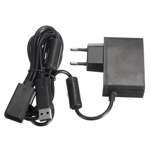 2X USB AC Adapter for  360 Kinect Sensor, Power Supply for  360 Game Console EU Plug 1