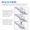 Standing Fold face Mounting Gear For Sun No equipment-6PCS 5