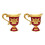 Sophisticated Hammered Metal Wine Goblet Showcasing-Red 2 1