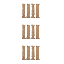12Rolls Retro Style Jute Twine Rope Garden Cord for Crafting Use