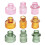 Clear Small Candlestick Holders Glass Candle Sticks for-brown 2