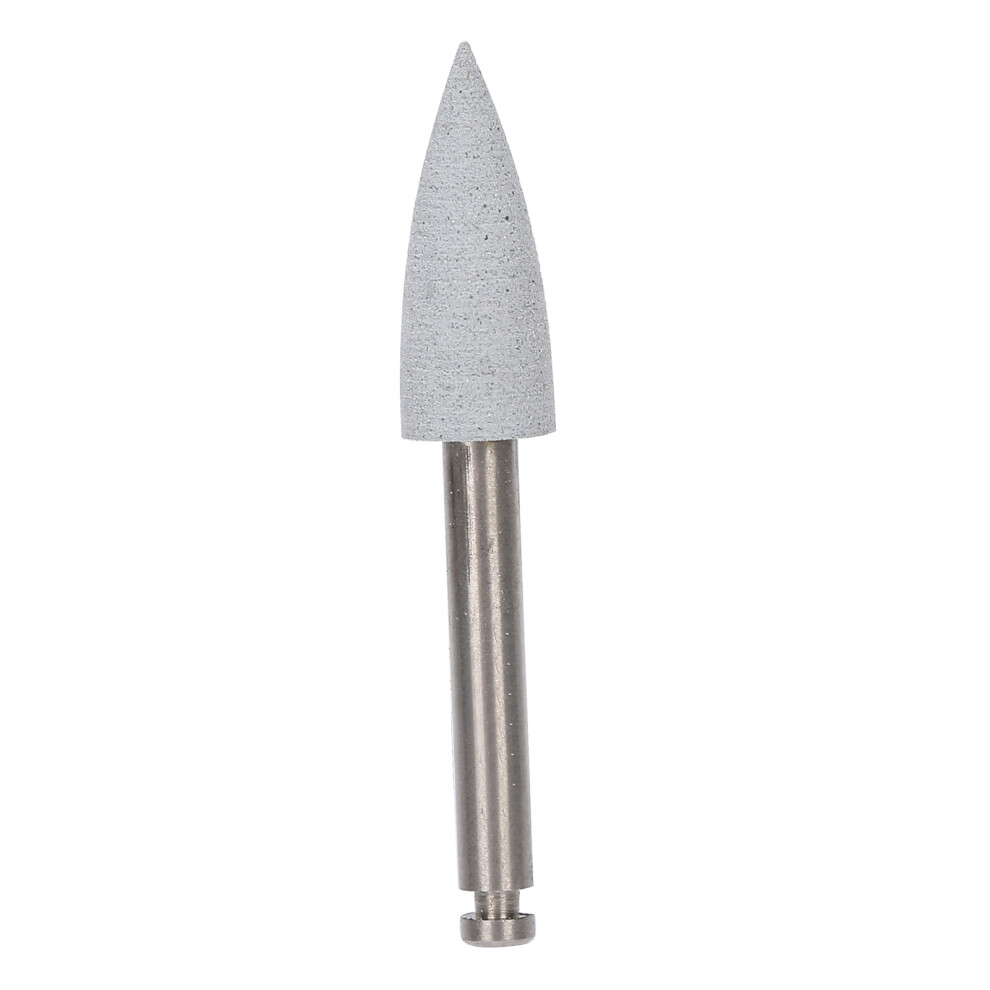 Gray 10Pcs Low Speed Dental Polishing Burs Flame Shape, High Brightness
