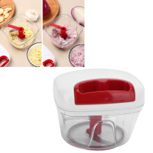 550ML Hand Pull Food Chopper Garlic Masher Blender with Scraper