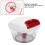 550ML Hand Pull Food Chopper Garlic Masher Blender with Scraper 3