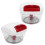 550ML Hand Pull Food Chopper Garlic Masher Blender with Scraper 14