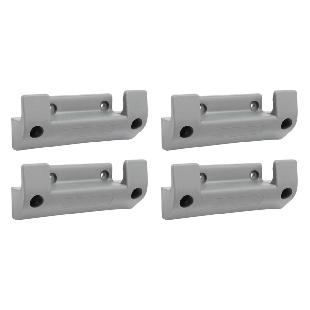 4Pcs Garden Hose Reel Holder Pvc Wall Mounted Garden Hose Hanger Pipe Holder With 8Pcs Expansion Screws 4713377891046