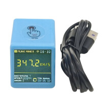 NM TV NMMiner TV 347KH/S Migliore NerdminerV2 ESP32 BTC SOLO Lottery Miner Orologio da Tavolo Home Miner Silenzioso