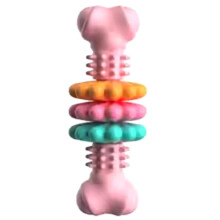 Pet Toys Dog Chew Meaty Bone Toys Bone Type Multi-Meat Pieces Bite Bite Resistant Teeth Toy Set Dog Bone Toy Supplies B