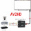 Conversor RCA AV para  Compatível com AV/CVSB L/R, Caixa de Vídeo 1080P 1920x1080 AV2, Compatível com , Suporte A NTSC e PAL, Saída A 7