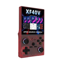 Console de Jeux Vidéo Portable XF40V pour Linux, Écran IPS 4 Pouces, Compatible WiFi, Manette de Jeu 64 Go, Lecteur de Jeux Vidéo de Poche