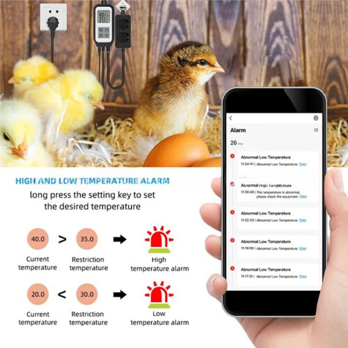 TuyaWiFi TemperatureController Socket EOP20Smart Thermostat  Heating Cool Thermometer Regulator per Incubation (UE) 2