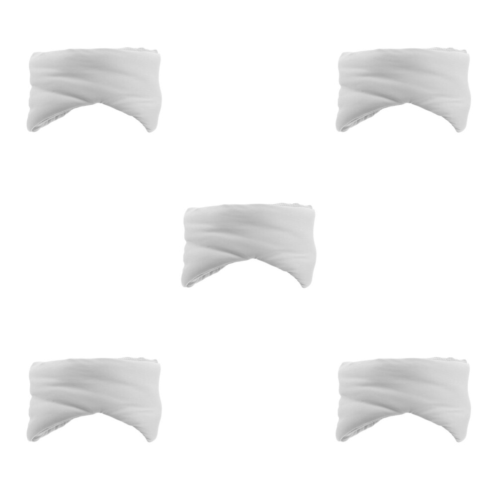 Vaguelly Light/Grey 5Pcs Cotton Sleep Mask With Noise Cancelling For Sleep
