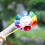 8-Note Children's Hand Bell Percussion Instrument with Stick, Multi-Color, 14.5x7.8cm 6
