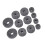 23PCS Drum Felt Pad Kit Non-Slip Percussion Accessories, Gray 4