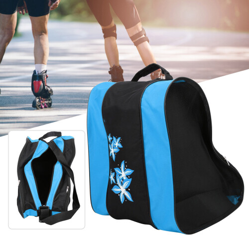 Blue Nylon Roller Skate Backpack, 39x30x40cm, Lightweight 378g 2