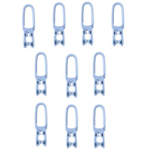 (Gray, 10pcs) Heavy Duty Plastic Clothes Pins for Drying Laundry
