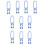 (Gray, 10pcs) Heavy Duty Plastic Clothes Pins for Drying Laundry 1
