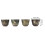4pcs Retro Ceramic Teacup Set, Japanese Style, 7.7cm Diameter 6