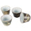 4pcs Retro Ceramic Teacup Set, Japanese Style, 7.7cm Diameter 11