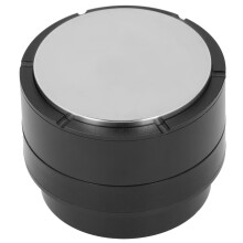 58mm Stainless Steel Coffee Tamper Flat Base, Leveler, Black
