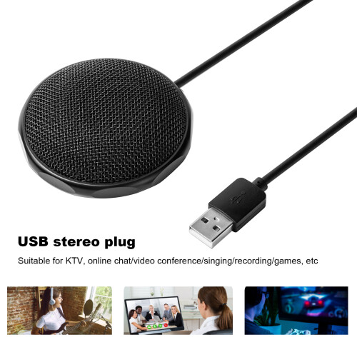 Omnidirectional USB Condenser Microphone for PC/Laptop, 170cm Cord 2