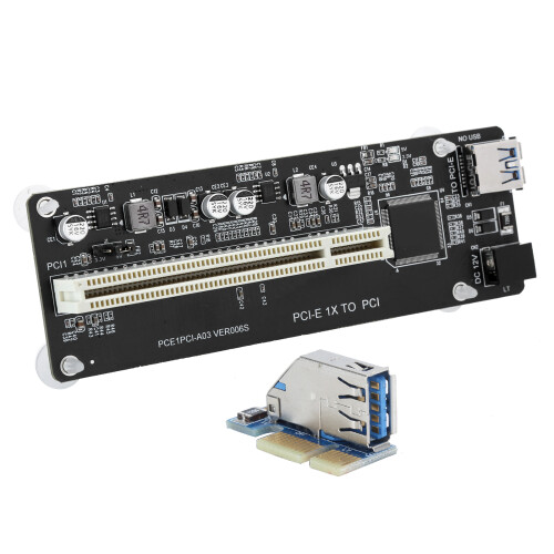PCIE zu Dual PCI Adapter Karte Harz