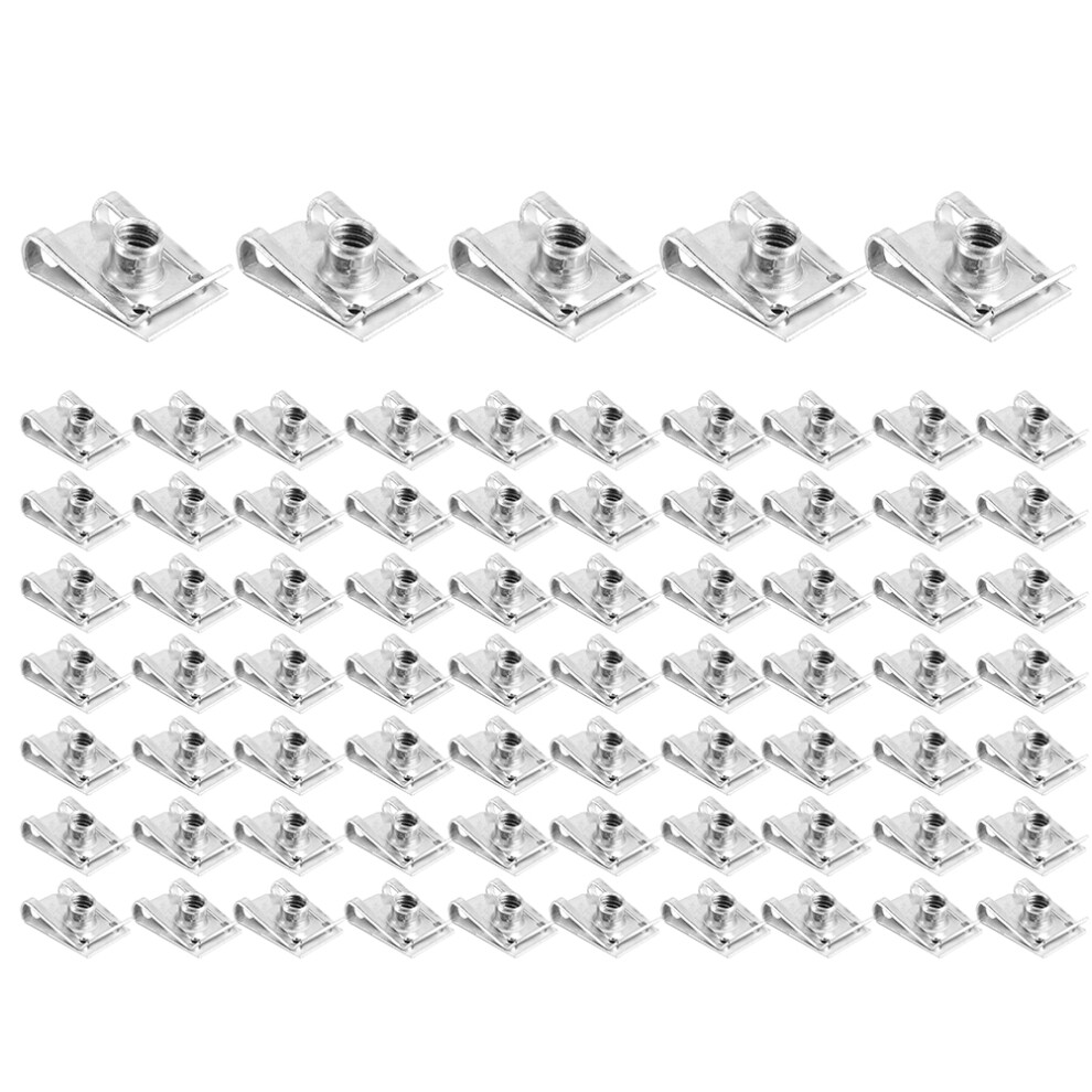 75Pcs M6 U Clips Bodywork Panel Fasteners For Motorcycle & Car Accessories 4631392550079