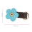 5 Pcs Blue Zipper Puller Heads with Split Leather Flower Shape, 3.5x2cm 10