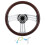 Chrome 3-Spoke Wood Wheel 14in 16