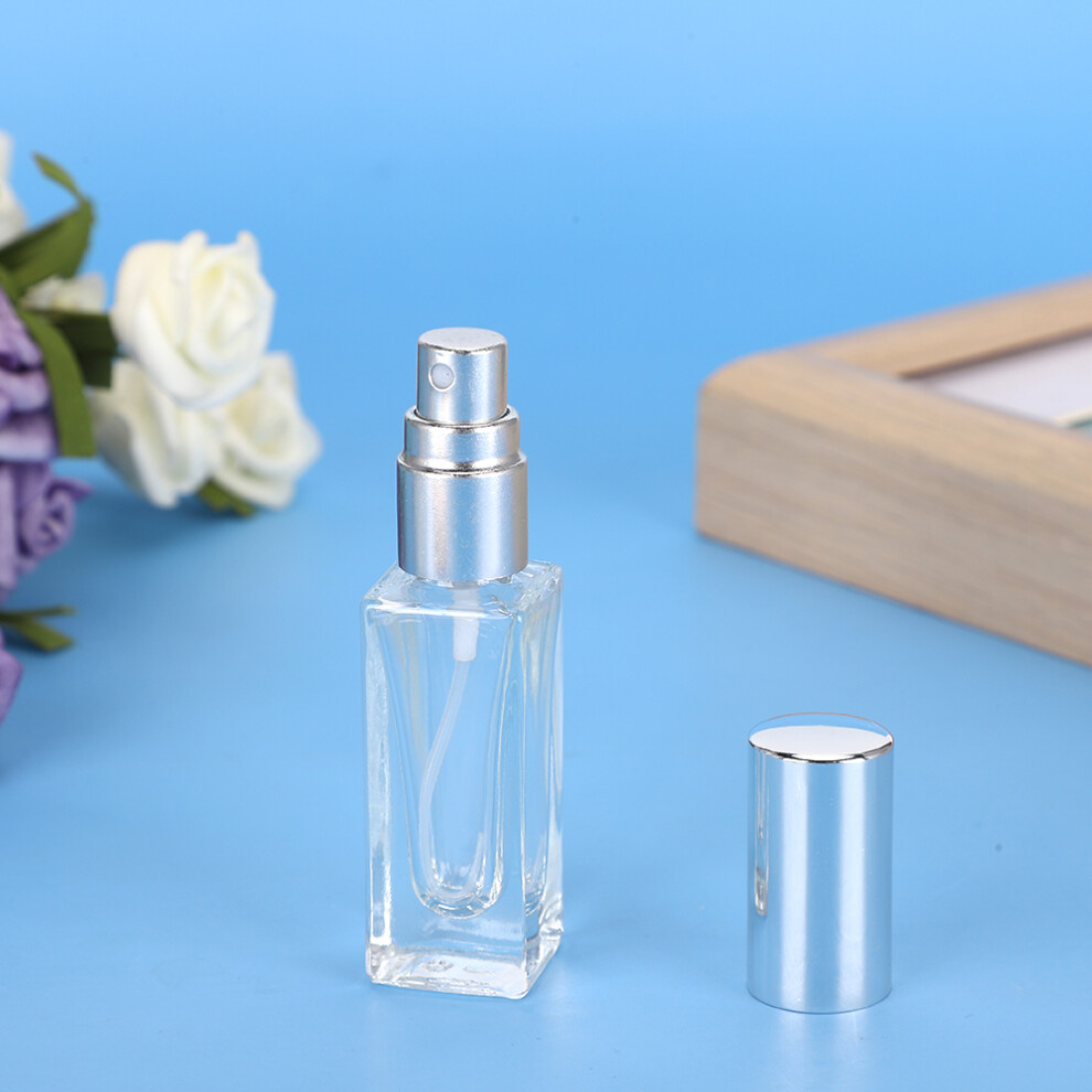 Refillable 6ml Glass Perfume Atomizer with Silver Head, Travel Portable