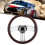 Chrome 3-Spoke Wood Wheel 14in 11