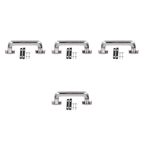 4Sets Universal Silver Luggage Handles Replacement for Suitcase Repair 2