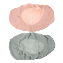 2Pcs Muslin Baby Cot Sheets Multi Breathable Fitted Crib Bedding Set