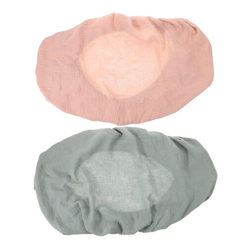 2Pcs Muslin Baby Cot Sheets Multi Breathable Fitted Crib Bedding Set