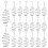 40Pcs Silver Fishing Hook Retainers Spring Design for Heavy Baits 5