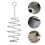 40Pcs Silver Fishing Hook Retainers Spring Design for Heavy Baits 8