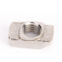 M8 T Slot Nut 100Pcs Nickel Plated Carbon Steel Fasteners for Aluminium Frames