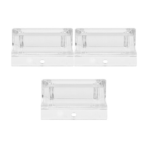 3Pièces Guide Bas De Porte De Douche Transparent En Pour DIY