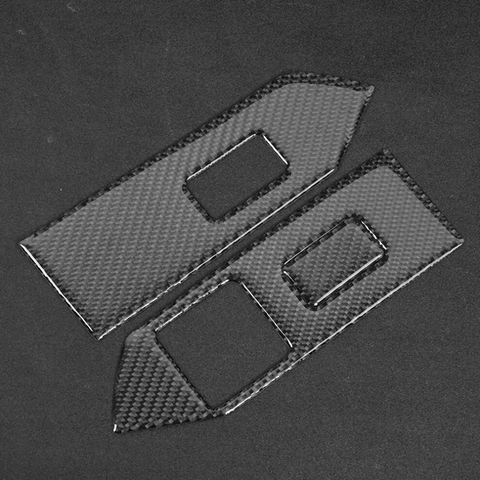 3Pcs Carbon Fiber Window Lifter Panel Cover Fit Ford Mustang 2009-2013 8761392551830