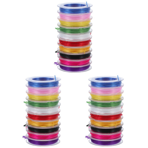 30Rolls Bright Assorted Craft String for DIY Bracelets and Accessories