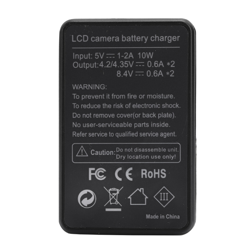 Seivi Lp E12 Portable Camera Battery Charger Dual Slot Lcd Display Black 5041392551904