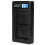 USB Double Charger for NPFW50 Lithium Battery with LCD Display Screen 15