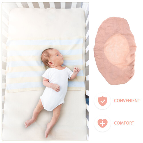2Pcs Muslin Baby Cot Sheets Multi Breathable Fitted Crib Bedding Set 2