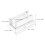 3Pièces Guide Bas De Porte De Douche Transparent En Pour DIY 2