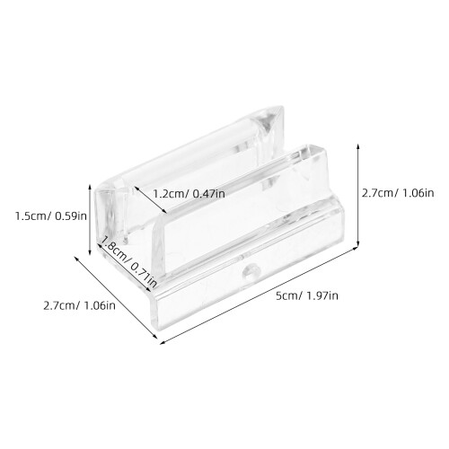 3Pièces Guide Bas De Porte De Douche Transparent En Pour DIY 1