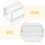 3Pièces Guide Bas De Porte De Douche Transparent En Pour DIY 5