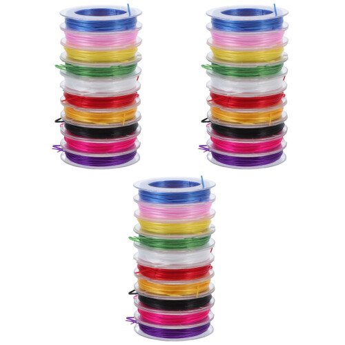 30Rolls Bright Assorted Craft String for DIY Bracelets and Accessories 1