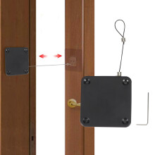Multifunctional PunchFree AntiTheft Automatic Door Closer 63x63x17mm