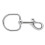 Smooth 316 Steel Hook D Ring 1
