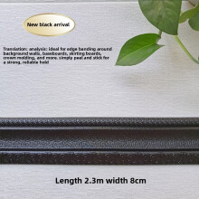 (Style 12)Wasserabweisende Schaumstoff Wand Eckumrandung mit selbstklebendem Design Schlafzimmer Bad
